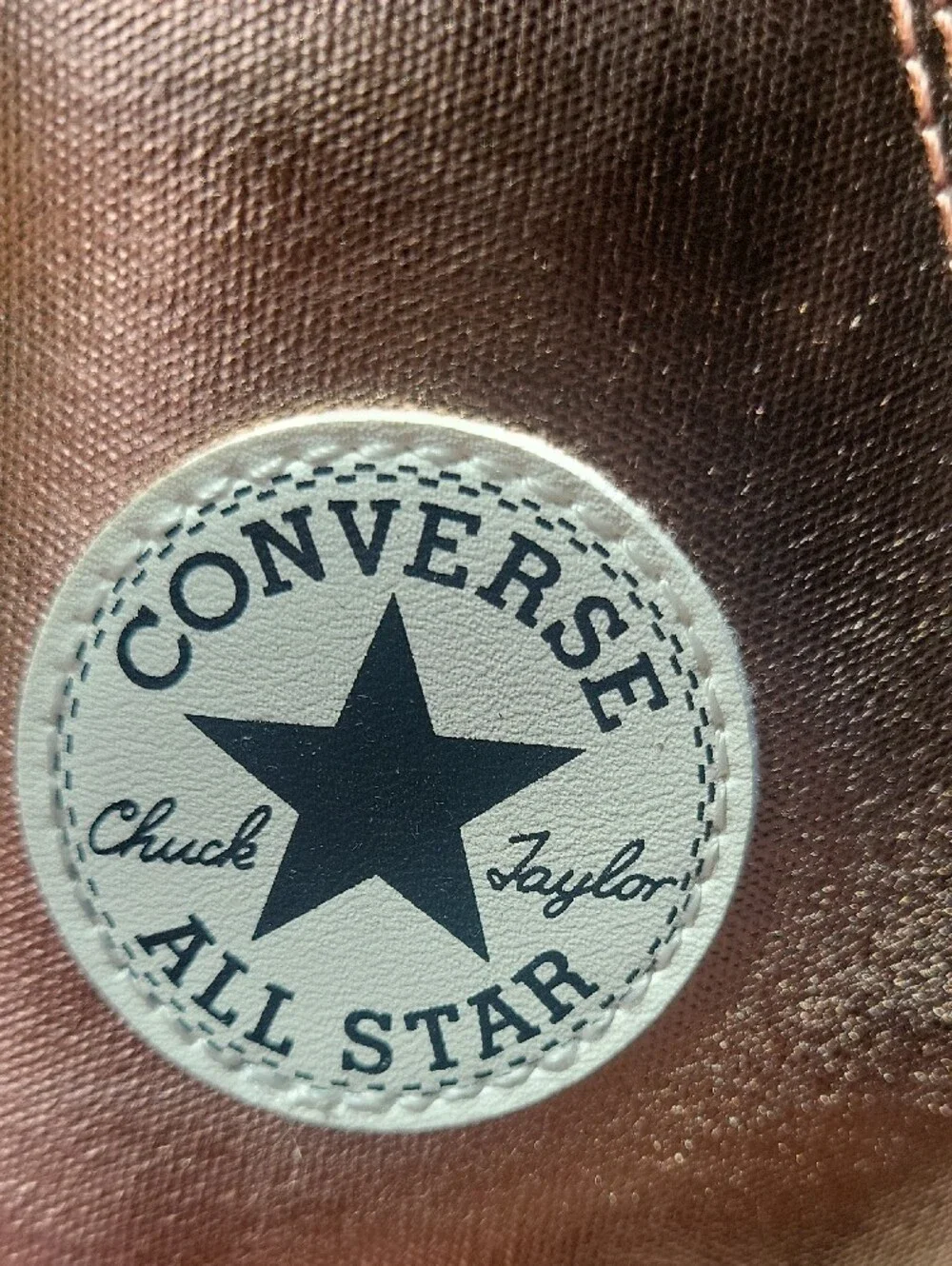 Converse Kids Metallic Rose Gold High Top Sneakers - White Soles
